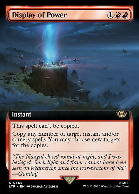Display of Power (LTR) (Foil) (Extended Art) (#358)