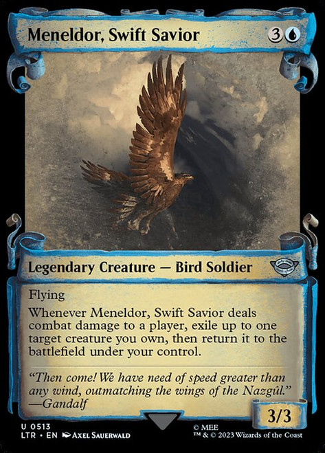 Meneldor, Swift Savior (LTR) (Silver Foil) (Showcase) (#513)