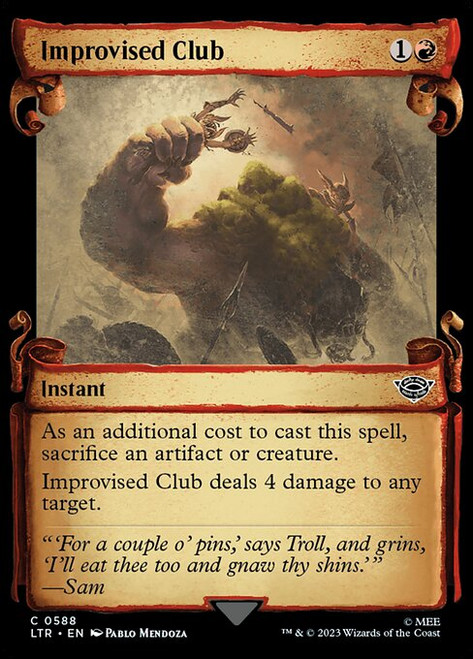 Improvised Club (LTR) (Silver Foil) (Showcase) (#588)