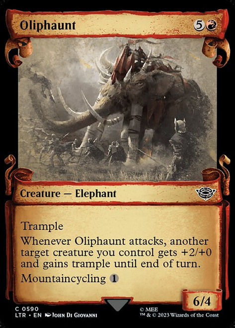 Oliphaunt (LTR) (Silver Foil) (Showcase) (#590)