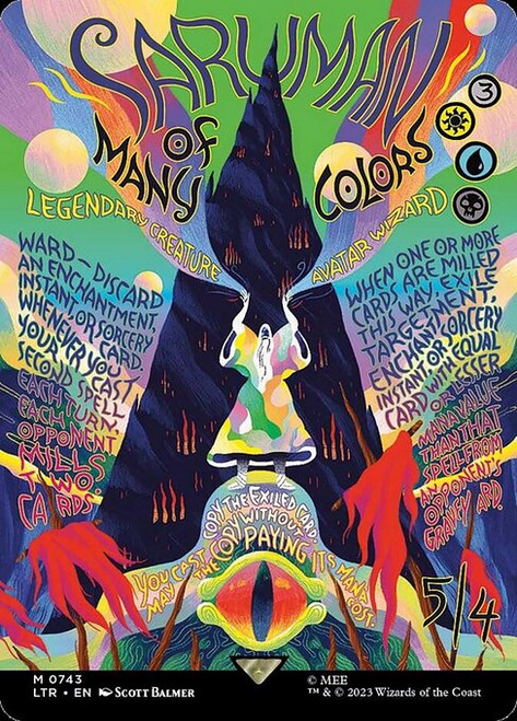 Saruman of Many Colors (LTR) (Foil) (Full Art) (#743)