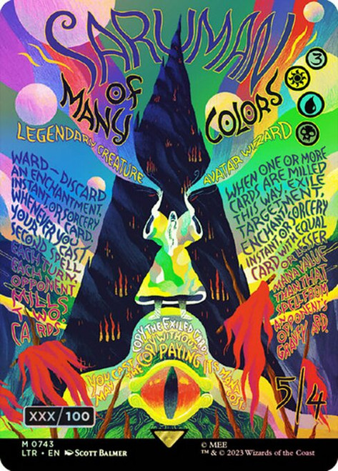 Saruman of Many Colors (LTR) (Double Rainbow) (Full Art) (#743z)