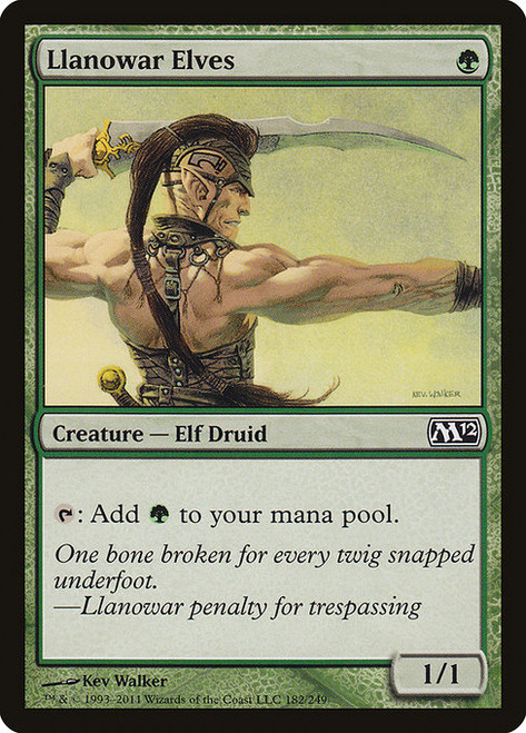 Llanowar Elves (M12) (Foil) (#182)