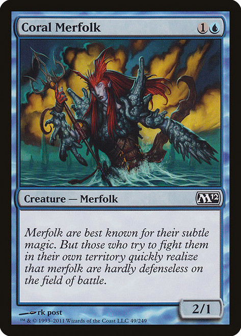 Coral Merfolk (M12) (Foil) (#49)