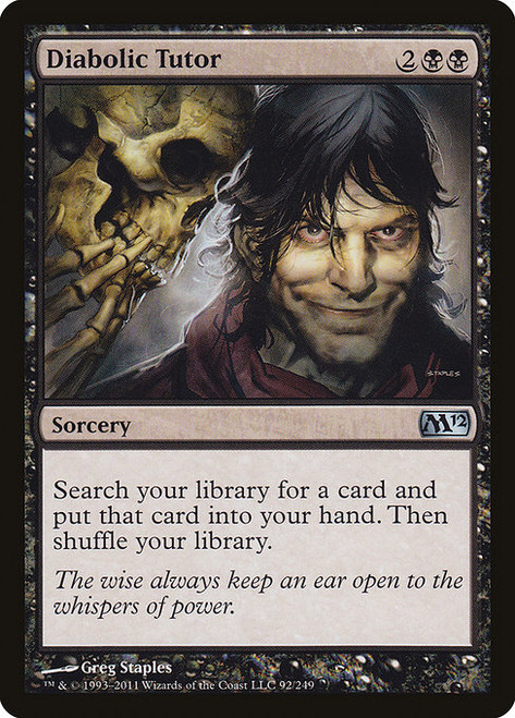 Diabolic Tutor (M12) (#92)