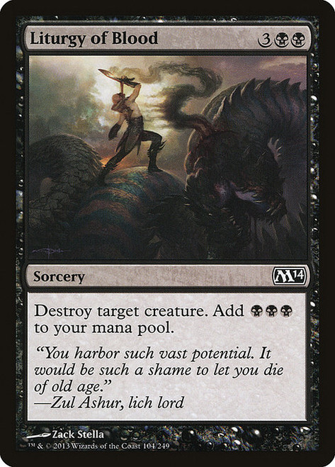 Liturgy of Blood (M14) (Foil) (#104)