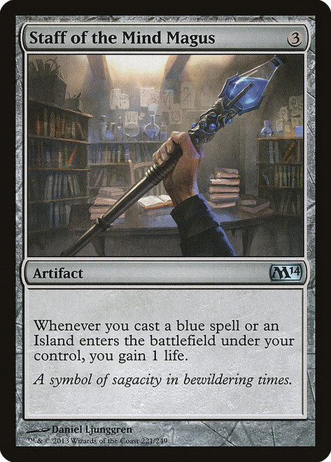Staff of the Mind Magus (M14) (Foil) (#221)