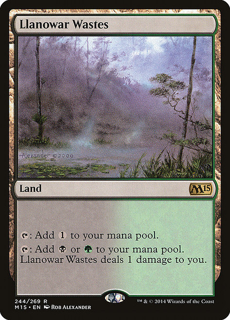 Llanowar Wastes (M15) (Foil) (#244)