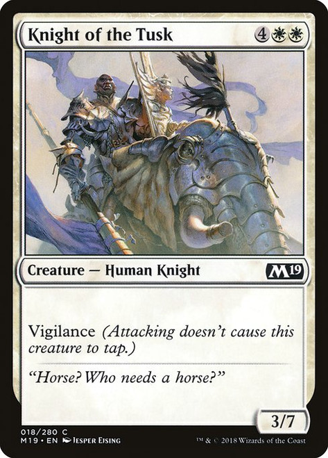 Knight of the Tusk (M19) (Foil) (#18)