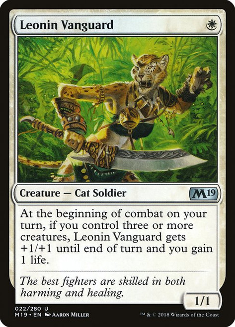 Leonin Vanguard (M19) (Foil) (#22)