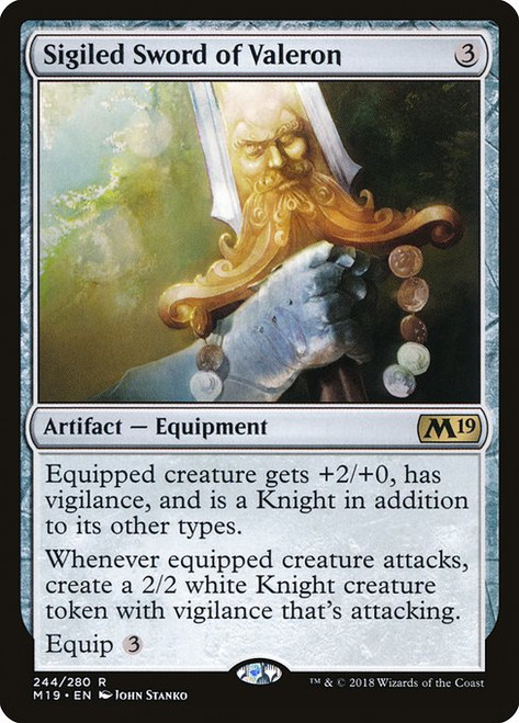 Sigiled Sword of Valeron (M19) (Foil) (#244)