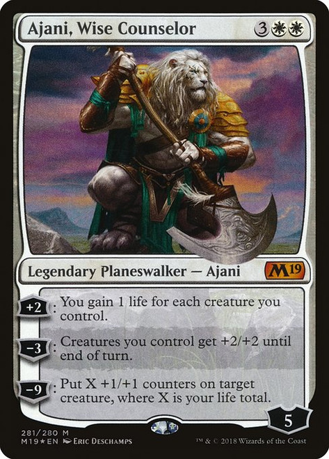 Ajani, Wise Counselor (M19) (Foil) (#281)