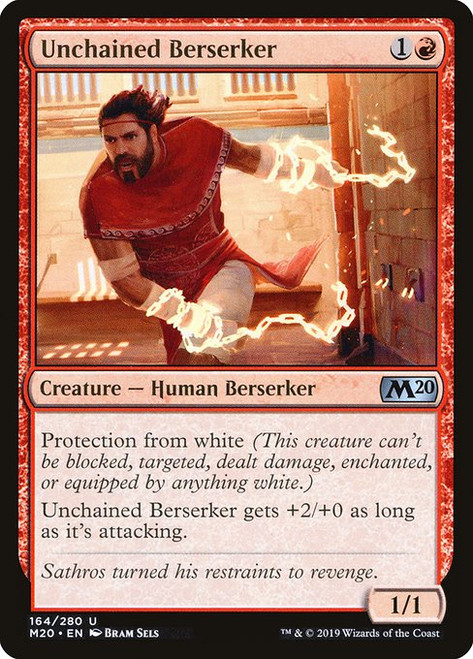 Unchained Berserker (M20) (Foil) (#164)