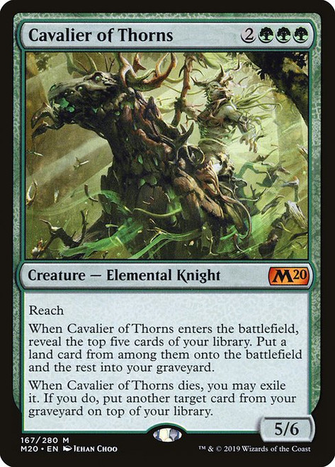 Cavalier of Thorns (M20) (Foil) (#167)