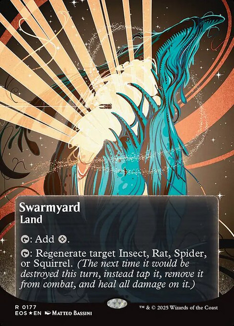 Swarmyard (EOS) (GalaxyFoil) (Borderless) (#177) Swarmyard (EOS) (GalaxyFoil) (Borderless) (#177)