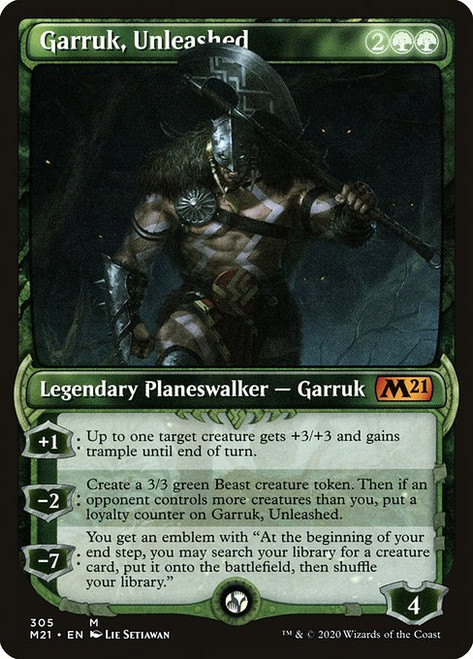 Garruk, Unleashed (M21) (Foil) (Showcase) (#305)