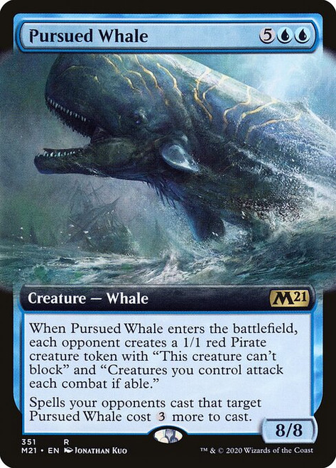 Pursued Whale (M21) (Foil) (Extended Art) (#351)
