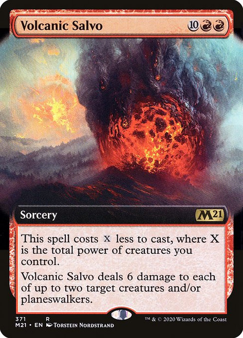 Volcanic Salvo (M21) (Foil) (Extended Art) (#371)