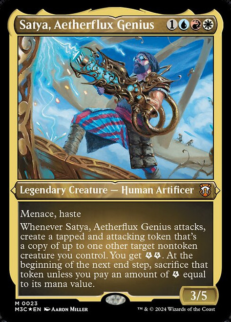 Satya, Aetherflux Genius (M3C) (FoilEtched) (#23)