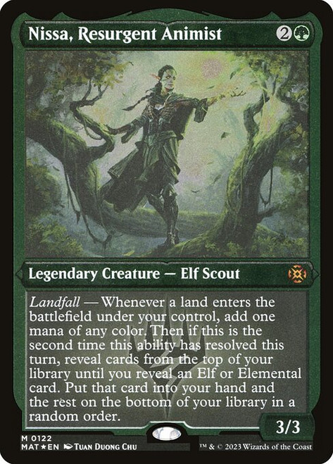 Nissa, Resurgent Animist (MAT) (FoilEtched) (#122)