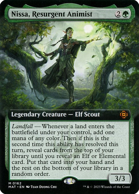 Nissa, Resurgent Animist (MAT) (Foil) (Extended Art) (#162)
