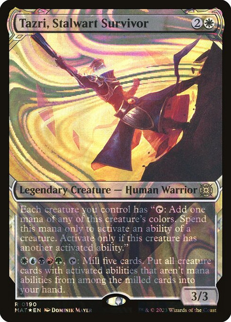 Tazri, Stalwart Survivor (MAT) (HaloFoil) (Showcase) (#190)