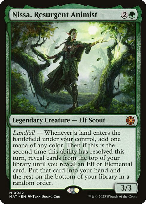Nissa, Resurgent Animist (MAT) (Foil) (#22)