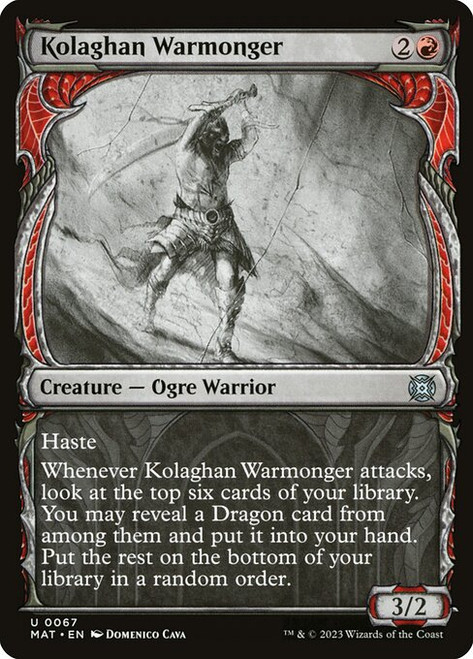 Kolaghan Warmonger (MAT) (Foil) (Showcase) (#67)