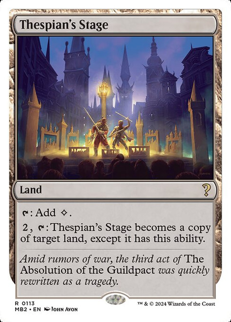 Thespian's Stage (MB2) (#113)