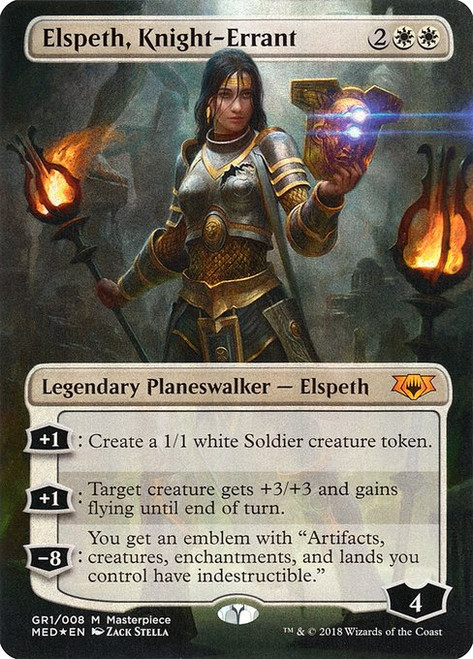 Elspeth, Knight-Errant (MED) (Foil) (Borderless) (#GR1)