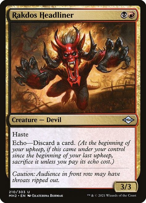 Rakdos Headliner (MH2) (Foil) (#210)
