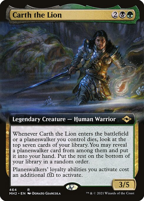 Carth the Lion (MH2) (Foil) (Extended Art) (#464)