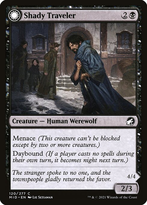 Shady Traveler // Stalking Predator (MID) (#120)