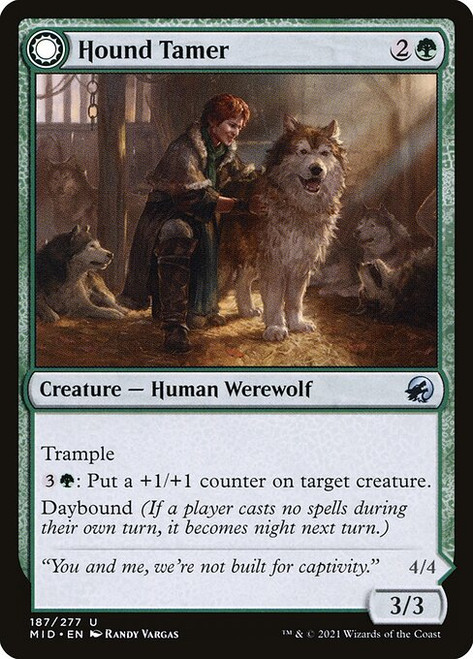 Hound Tamer // Untamed Pup (MID) (Foil) (#187)