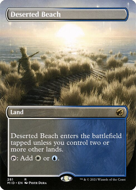 Deserted Beach (MID) (Foil) (Full Art) (#281)