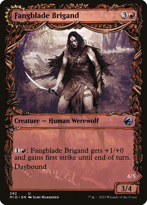 Fangblade Brigand // Fangblade Eviscerator (MID) (Foil) (Showcase) (#292)