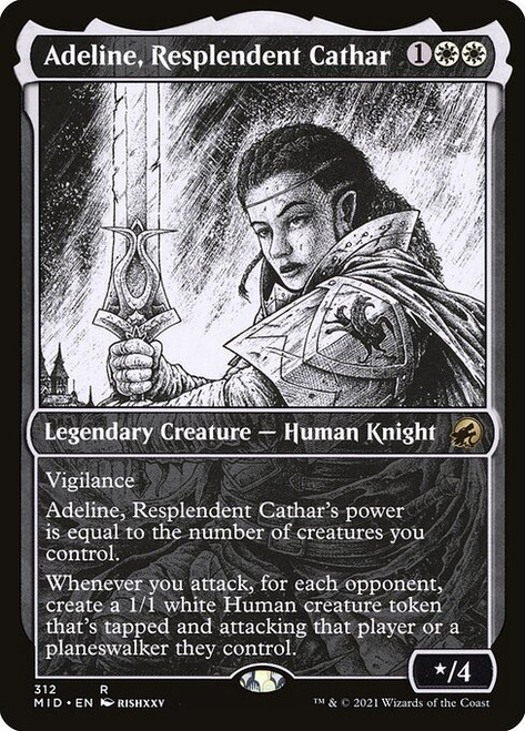 Adeline, Resplendent Cathar (MID) (Foil) (Showcase) (#312)