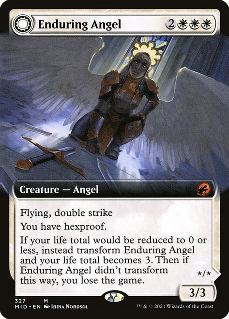 Enduring Angel // Angelic Enforcer (MID) (Extended Art) (#327)