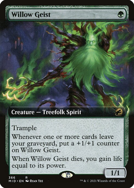 Willow Geist (MID) (Foil) (Extended Art) (#366)