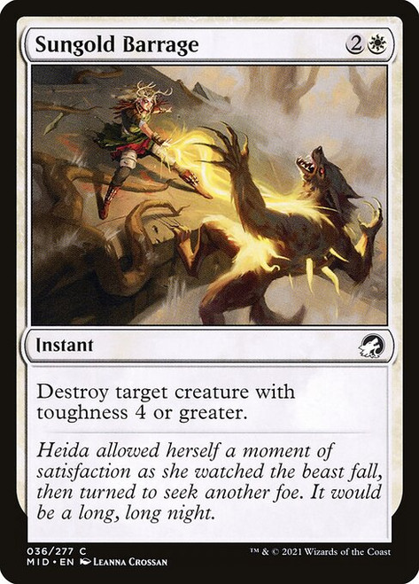 Sungold Barrage (MID) (Foil) (#36)