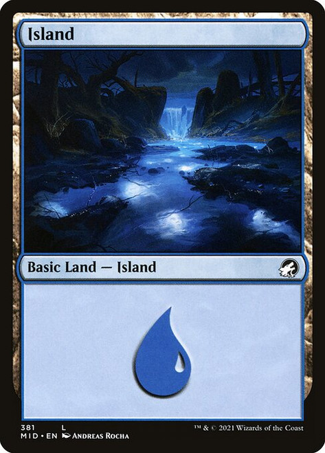 Island (MID) (Foil) (#381)