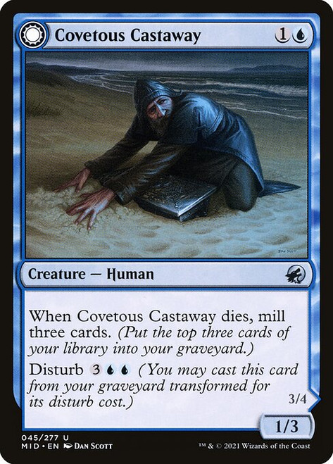 Covetous Castaway // Ghostly Castigator (MID) (#45)