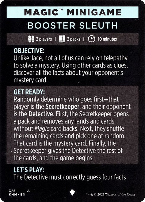 Booster Sleuth // Booster Sleuth (cont'd) (MKHM) (#3)