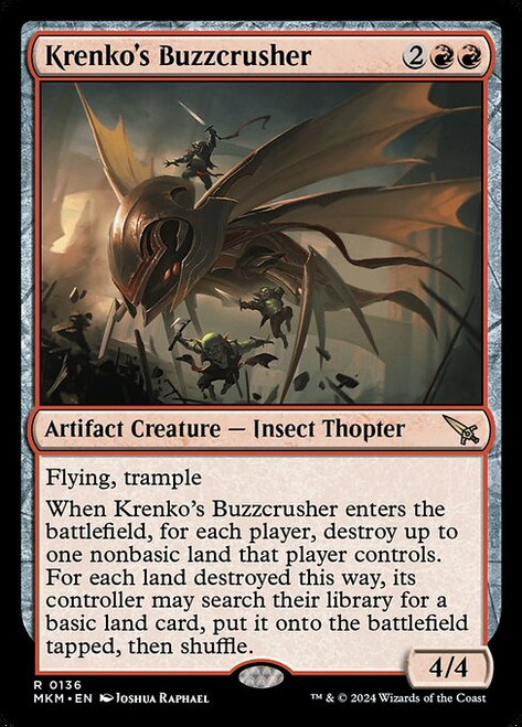 Krenko's Buzzcrusher (MKM) (Foil) (#136)