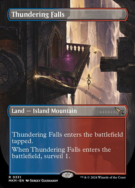 Thundering Falls (MKM) (Foil) (Borderless) (#331)