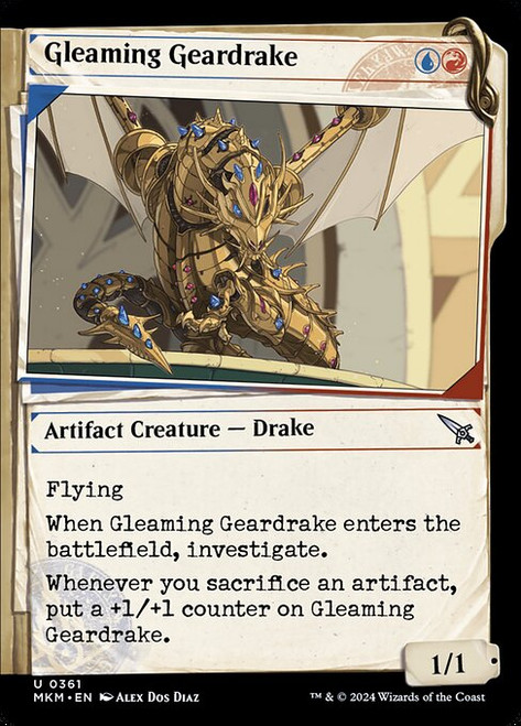 Gleaming Geardrake (MKM) (Showcase) (#361)