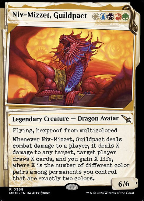 Niv-Mizzet, Guildpact (MKM) (Foil) (Showcase) (#368)
