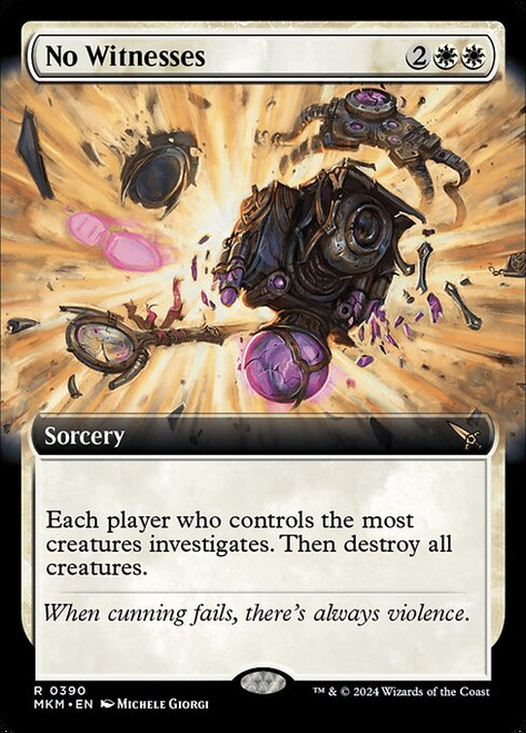 No Witnesses (MKM) (Foil) (Extended Art) (#390)