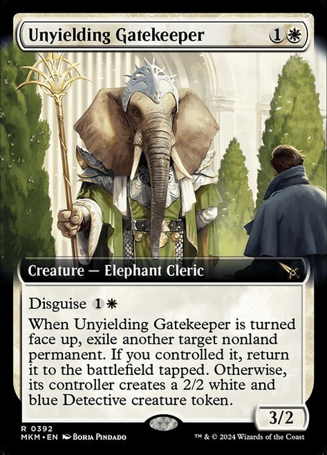 Unyielding Gatekeeper (MKM) (Foil) (Extended Art) (#392)