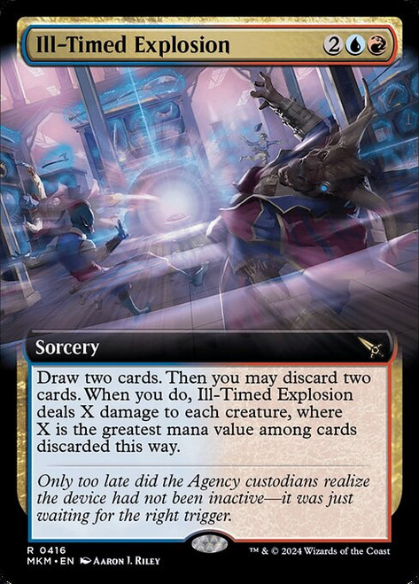Ill-Timed Explosion (MKM) (Foil) (Extended Art) (#416)